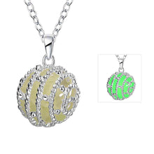 Glow in the Dark necklace Devel Ball collier bijoux femme313 ELY