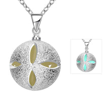 Glow in the Dark necklace Devel Ball collier bijoux femme313 ELY