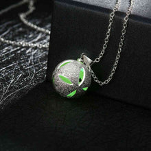 Glow in the Dark necklace Devel Ball collier bijoux femme313 ELY