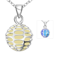 Glow in the Dark necklace Devel Ball collier bijoux femme313 ELY