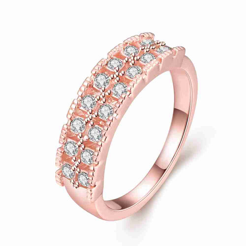 Lovely 18K Gold Plating rings for men Double small drill prices in euros charm274 ELY
