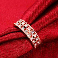 Lovely 18K Gold Plating rings for men Double small drill prices in euros charm274 ELY