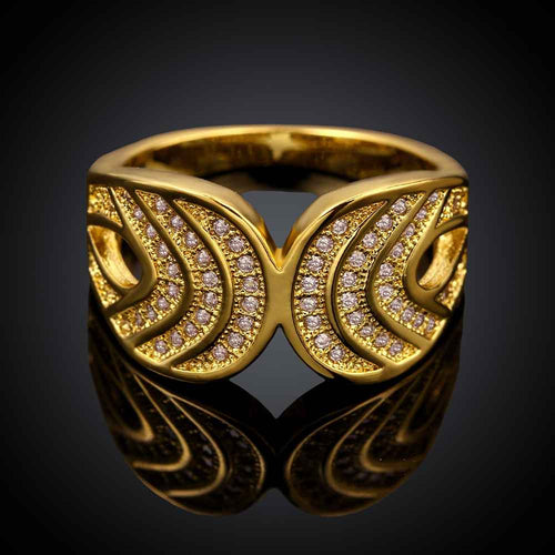 Lovely 18K Gold Plated rings Carved buckle bague femme ruby jewelry3 8 ELY