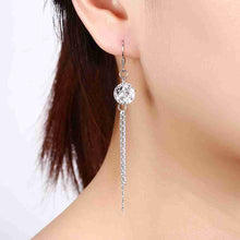 Lovely 925 sterling silver earings Rose Stone drop cuff Costume Jewellery 332 ELY