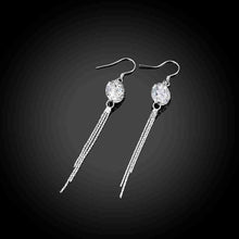 Lovely 925 sterling silver earings Rose Stone drop cuff Costume Jewellery 332 ELY