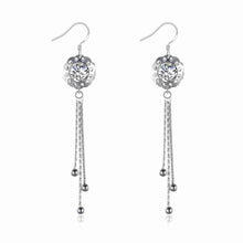 Lovely 925 sterling silver earings Rose Stone drop cuff Costume Jewellery 332 ELY