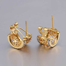Lovely Austrian Crystal earring yellow cc stud earrings orecchini diy 159 ELY