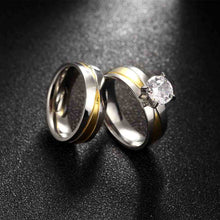 Lovely Men's Titanium Steel Engagement rings Change the rose anel bijoux134 ELY