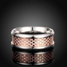Lovely Men's Titanium Steel wedding ring Circular mosaic ring men Gift for her TSGR 95 ELY