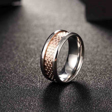 Lovely Men's Titanium Steel wedding ring Circular mosaic ring men Gift for her TSGR 95 ELY