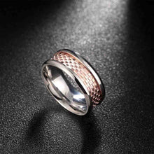 Lovely Men's Titanium Steel wedding ring Circular mosaic ring men Gift for her TSGR 95 ELY