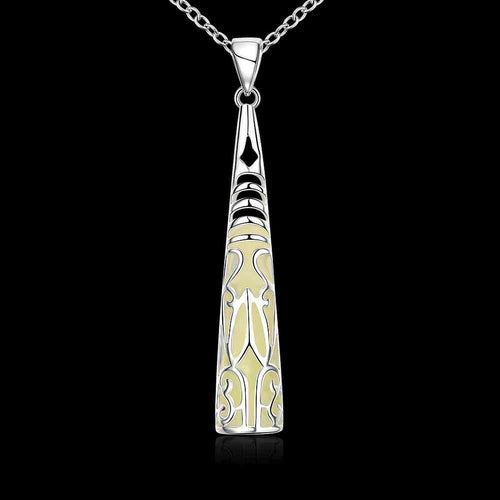 Lovely Glowing Necklace collar necklace Hollow cylinder big necklace wedding LUYN 42 ELY