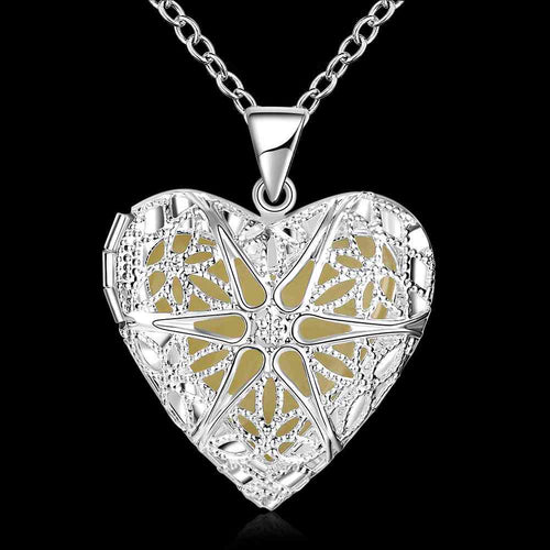 Lovely Glowing Necklace collar necklace Hollow heart collier plastron Elegant LUYN 61 ELY