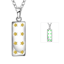 Lovely Glowing in the dark collar necklace Star long bag big necklace charms LUYN 55 ELY