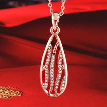 Lovely acessorios para mulher collar necklace drop water rose golden colares jewelry236 ELY