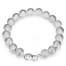 Lovely silver bracelets 8M Sand Bead pulsera bijouterie HBH 3 ELY