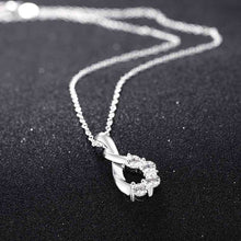 Lovely silver necklace Twisted crystal perfume women love 83 ELY
