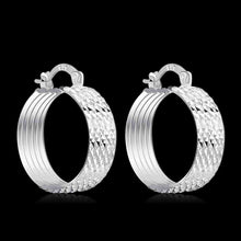 Lovely silver plated earings jewelry Twill round clip ear cuff bijoux femme 671 ELY