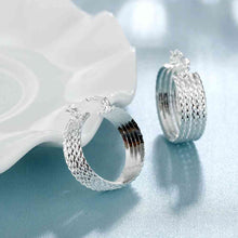 Lovely silver plated earings jewelry Twill round clip ear cuff bijoux femme 671 ELY