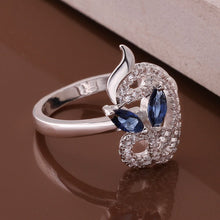 Lovely silver plated engagement ring Insets Phoenix prices in euros wedding decoration344 ELY