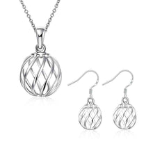 Lovely silver plated jewelry sets Straight Lantern necklace + earrings Sets men jewelry 71 ELY
