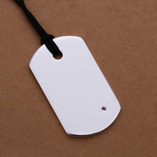 Lovely silver statement necklace Dog Tag Simple big necklace bijoux femme 1 ELY