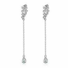 Platinum Plate Crystal earings Cross drop orecchini men jewelry 335 ELY