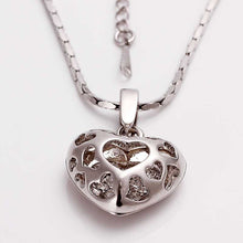 acessorios para mulher collar necklace crystal in heart collares diy233 ELY