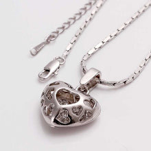 acessorios para mulher collar necklace crystal in heart collares diy233 ELY