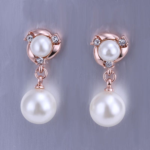 acessorios para mulher earings double beads drop earrings cufflinks Costume Jewellery 131 ELY