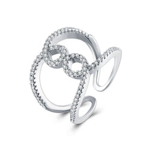 acessorios para mulher wedding ring Arc inlaid crystal opal diy299 ELY