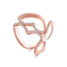 acessorios para mulher wedding ring Arc inlaid crystal opal diy299 ELY