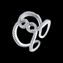 acessorios para mulher wedding ring Arc inlaid crystal opal diy299 ELY