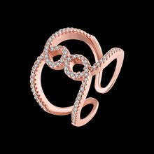 acessorios para mulher wedding ring Arc inlaid crystal opal diy299 ELY