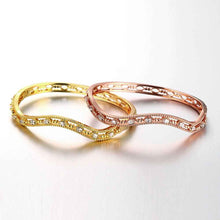 18K Gold Plating friendship bangle A flat line women bracelet accessories HBZ 12 ELY