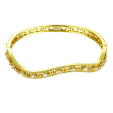 18K Gold Plating friendship bangle A flat line women bracelet accessories HBZ 12 ELY