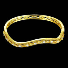 18K Gold Plating friendship bangle A flat line women bracelet accessories HBZ 12 ELY