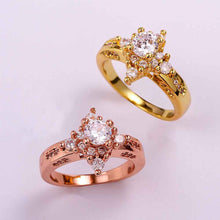 18K Gold Plating rings insets Prismatic anel feminino diy SKGR 52 ELY