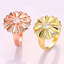 18k gold plated ring insets Chrysanthemum anel masculino joias2 6 ELY