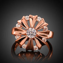 18k gold plated ring insets Chrysanthemum anel masculino joias2 6 ELY