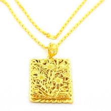 24k gold plated necklaces & pendants dragon cards vintage necklace horloge266 ELY