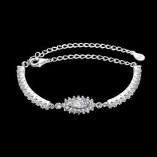 925 sterling silver in jewelry bracelets &amp; bangles Shimmering Crysta pulseiras wedding STVH 36 ELY