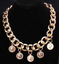 pendant necklace leck coins collane bone323 ELY