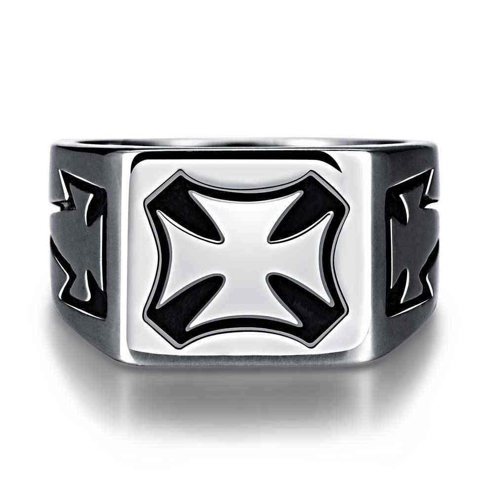 punk style stainless steel rings Square corner men ring accessories123 ELY