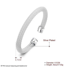 silver bangles Simple Web women bracelet fine jewelry SMTB 4 ELY