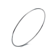 silver bangles Single Circle women pulseras men jewelry SMTB123 ELY