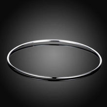 silver bangles Single Circle women pulseras men jewelry SMTB123 ELY