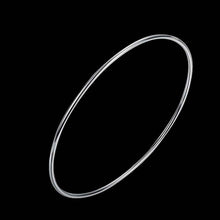 silver bangles Single Circle women pulseras men jewelry SMTB123 ELY