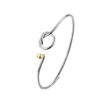 silver charms bangle y and Golden Bead women bracelet Factory SMTB 93 ELY