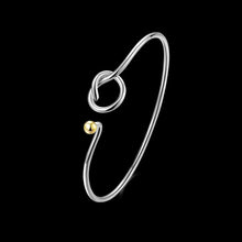 silver charms bangle y and Golden Bead women bracelet Factory SMTB 93 ELY